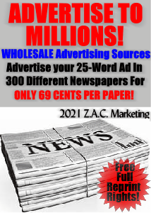Advertise To Millions! Wholesale Advertising Sources