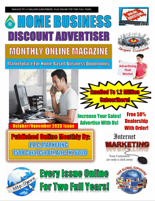 Home Business Discount Advertiser October November 2023